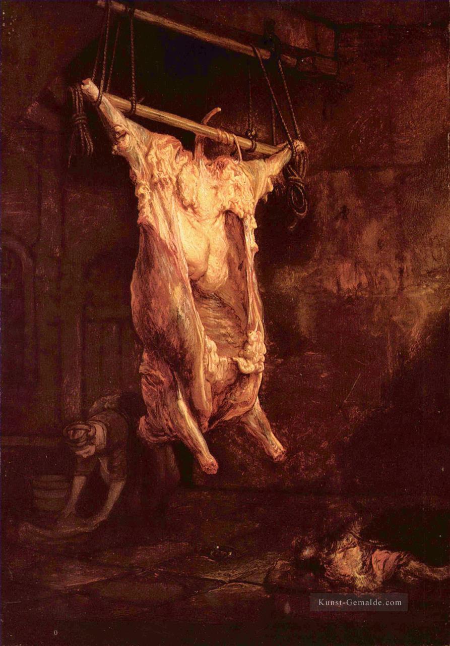 Der Kadaver eines Ochsen 2 Rembrandt Ölgemälde